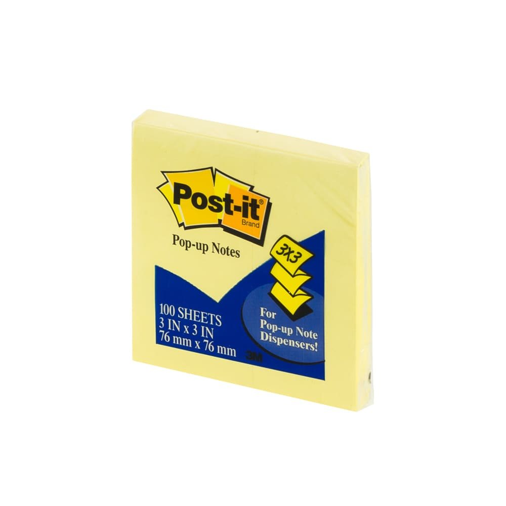 BLOCK POST IT R330 3X3 AMARILLO POP UP