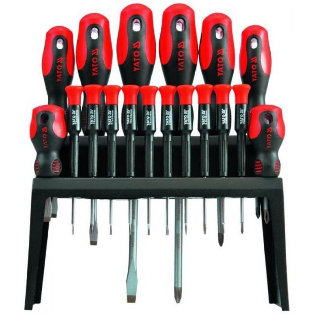 SET DE DESARMADORES MIXTOS 18 PIEZAS YATO YT 2786