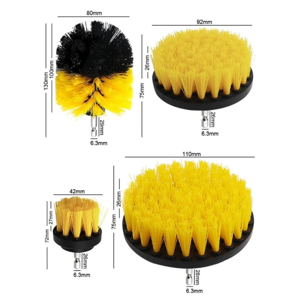 CEPILLO 4 PIEZAS DETALLING