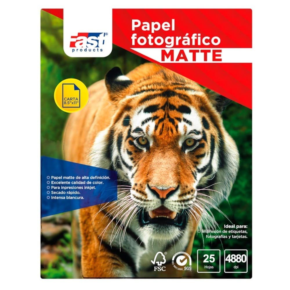 PAPEL FOTOGRAFICO FAST CX25 CARTA 200G MATTE