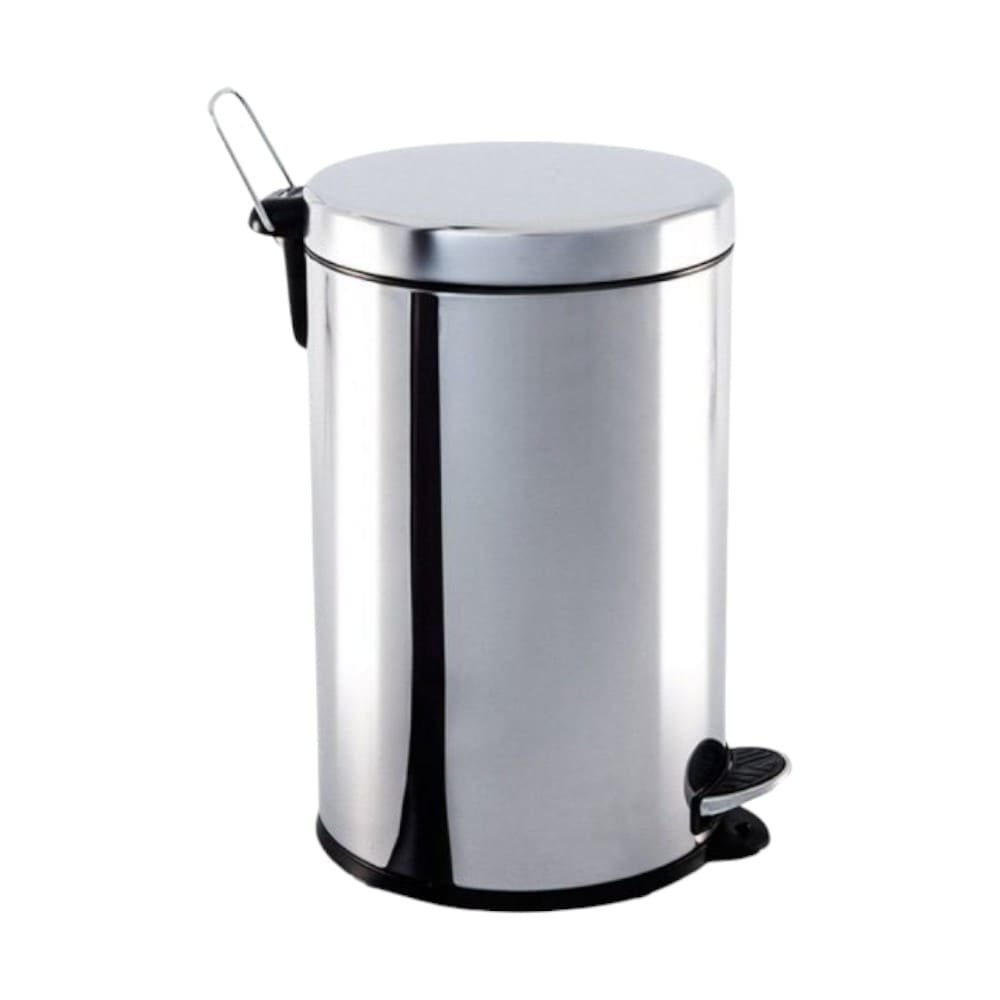 BASURERO CON PEDAL 5 LITROS ACERO INOXIDABLE BRINOX 20x30 CM