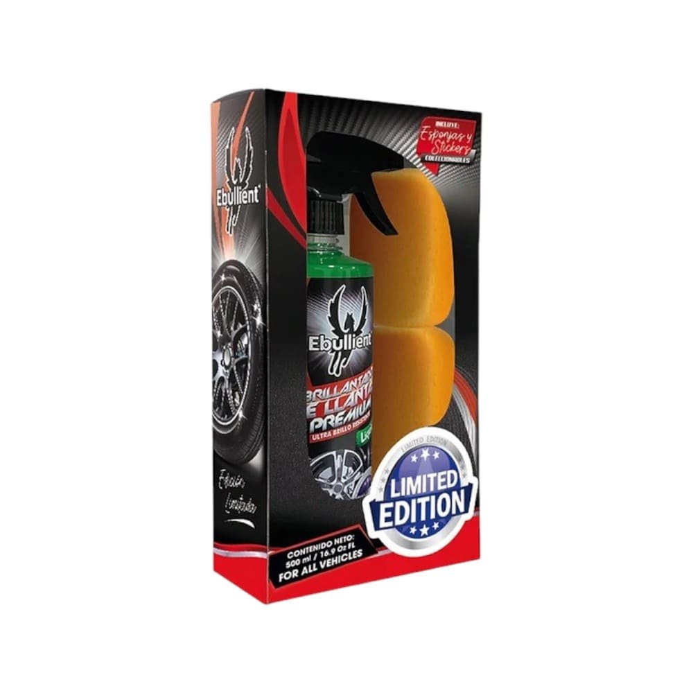 EDICION LIMITADA ABRILLANTADOR DE LLANTAS PREMIUM PACK 500 ML