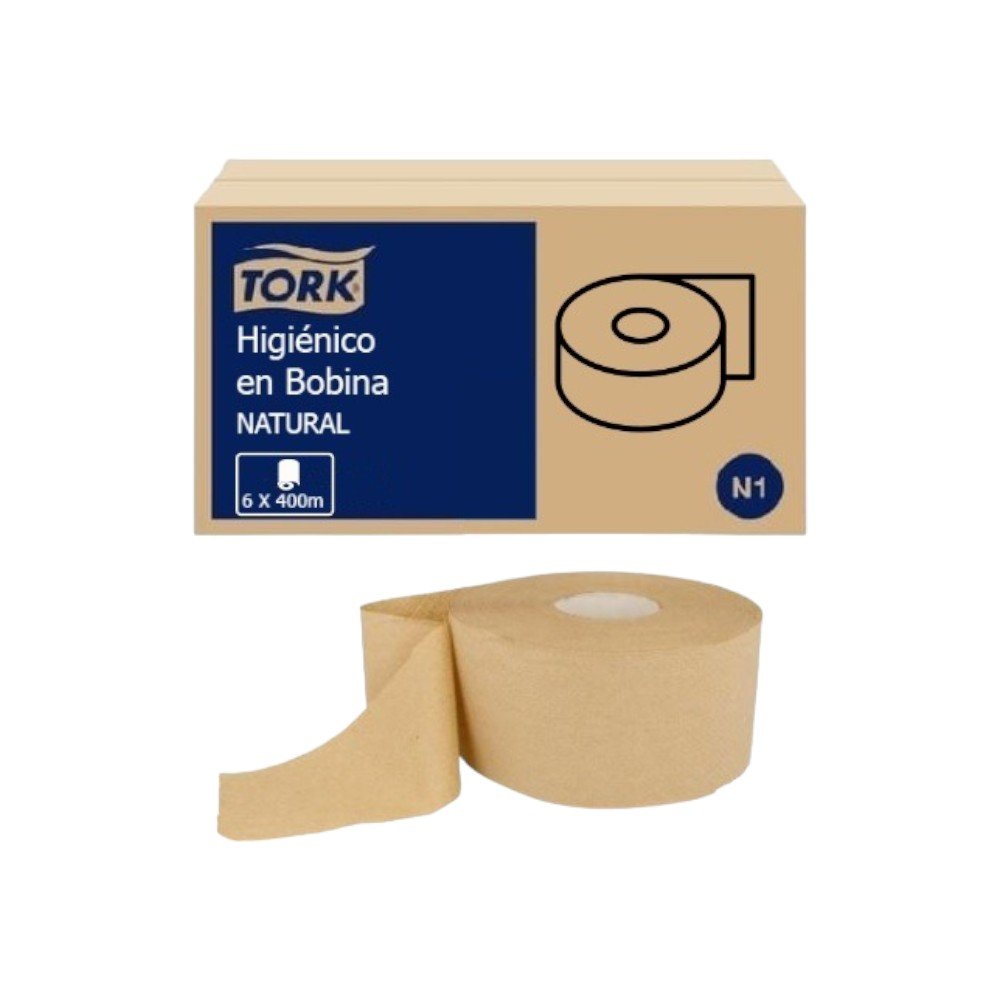 PAPEL HIGIENICO COLOR CAFE TORK 400 METROS 6 ROLLOS
