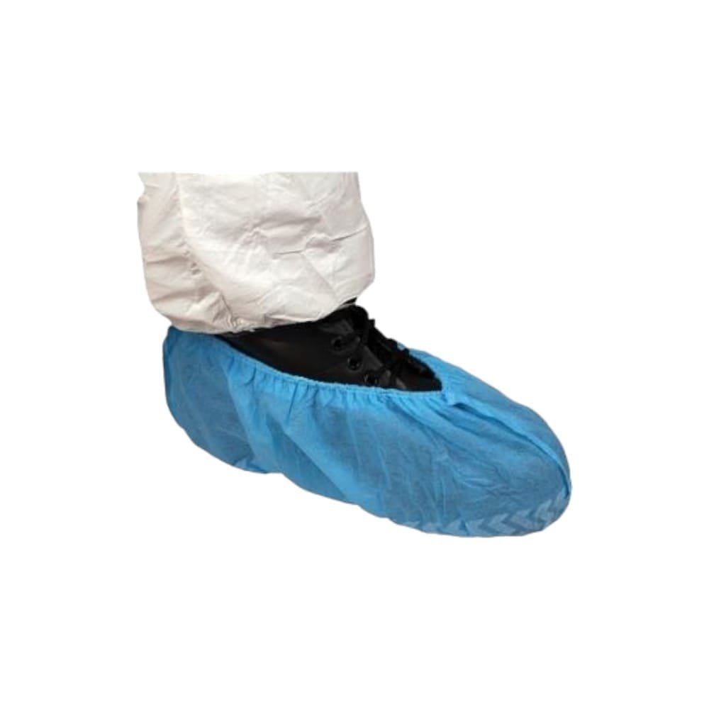 CUBRE ZAPATOS ANTIDESLIZANTE CELESTE 100 UNIDADES
