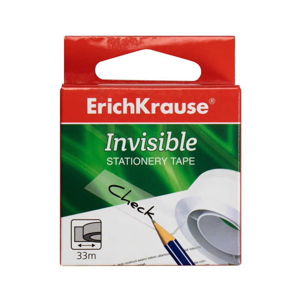 CINTA ADHESIVA ERICH KRAUSE INVISIBLE 36925 18MMX33M