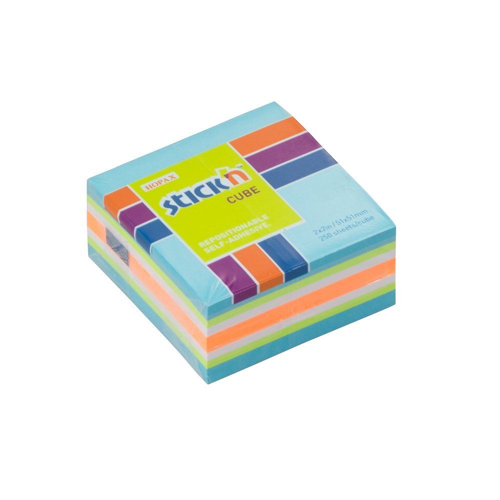 BLOCK STICKN 21535 2X2″ MINI CUBO NEON TONOS CELESTES