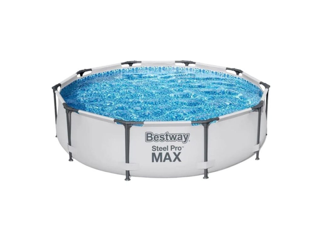 PISCINA ELEVADA STEEL MAX BESTWAY ESTRUCTURAL REDONDA