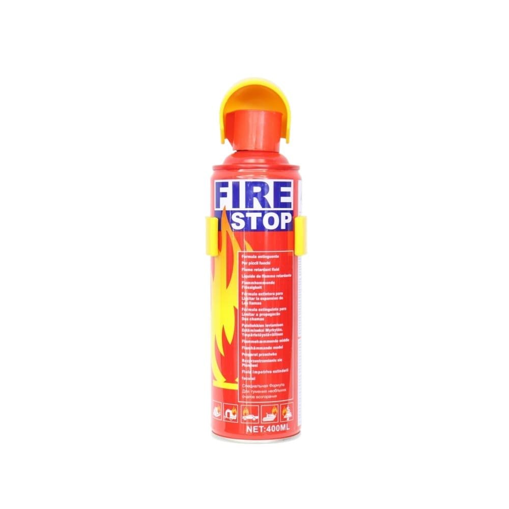 EXTINGUIDOR DE FUEGO PARA MOTO Y CARRO 500 ML FIRE STOP