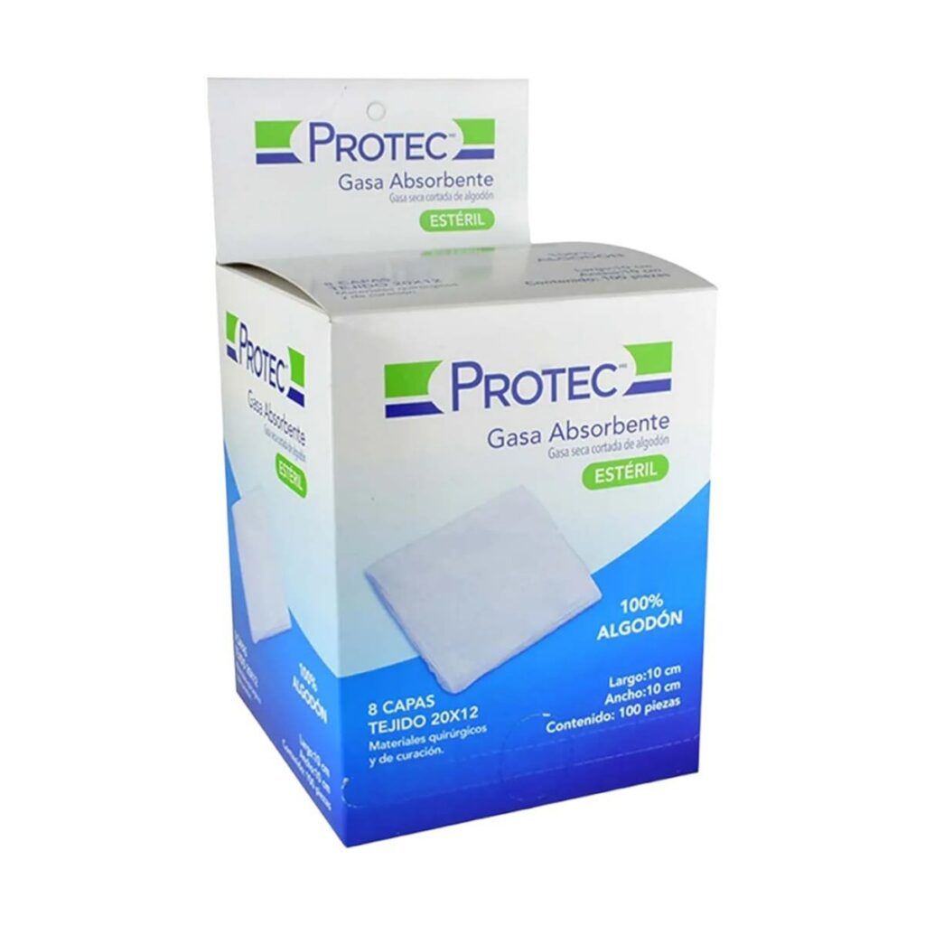 GASA ESTERIL ABSORBENTE PROTEC CAJA