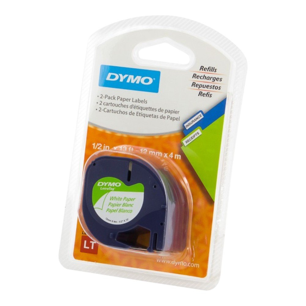 CINTA DYMO 10697 LETRATAG PAQUETE DE 2 ROLLOS DE PAPEL