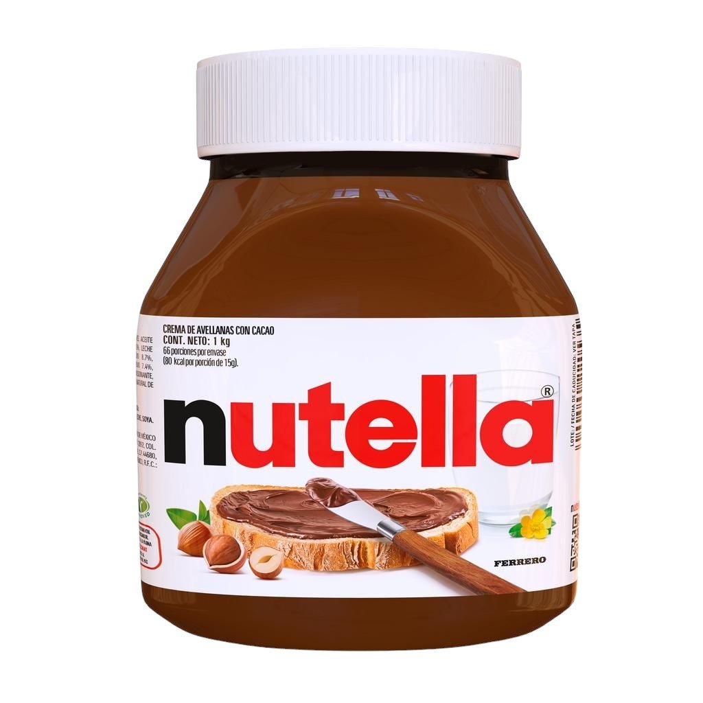 NUTELLA CREMA DE AVELLANAS Y CHOCOLATE 1 KG  2.2 LB