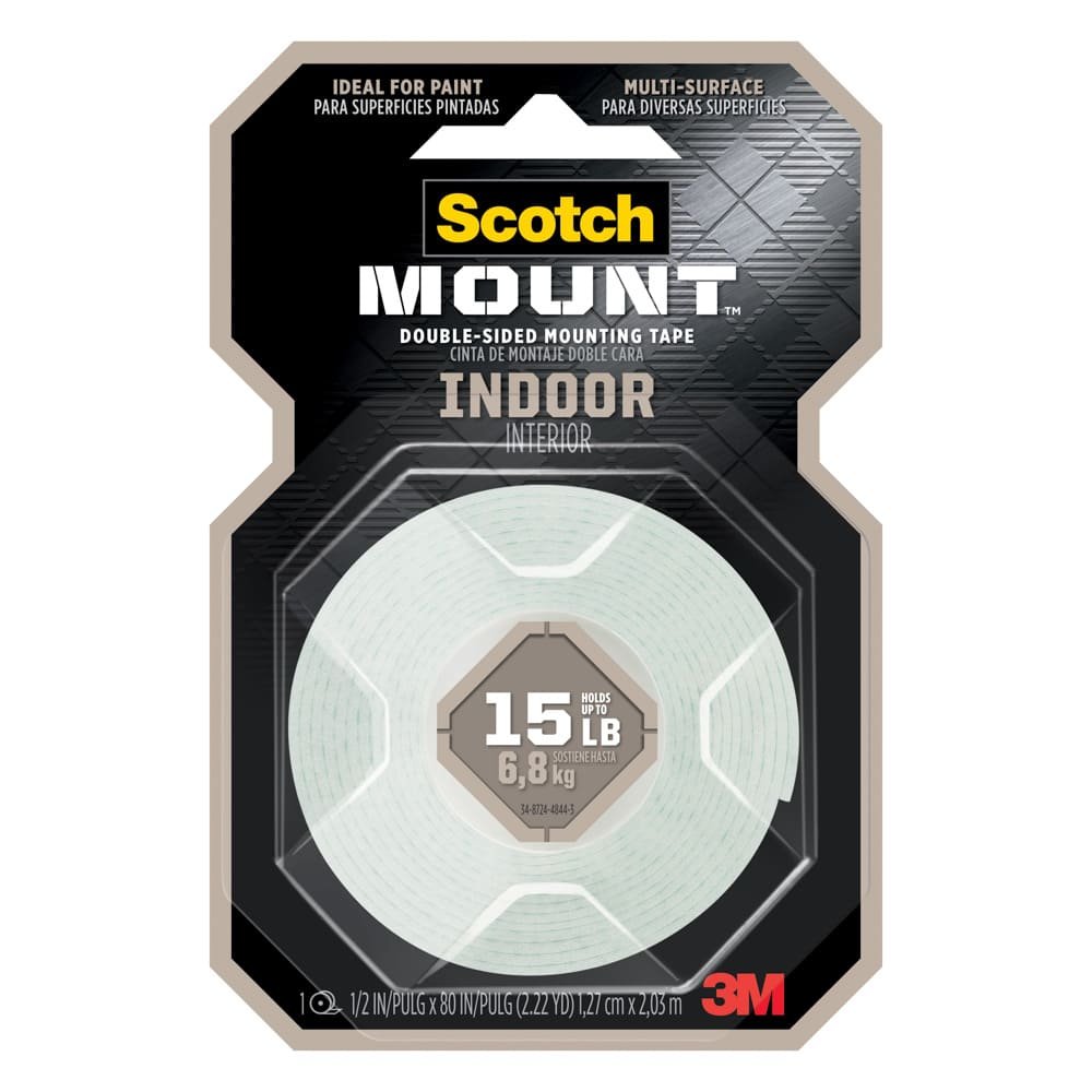 CINTA ADHESIVA SCOTCH 110H MOUNTING INTERIORES 1/2 X 80