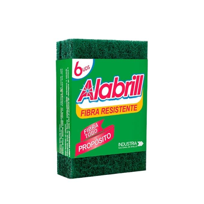 ESPONJA ALABRILL FIBRA RESISTENTE PAQUETE DE 6 UNI