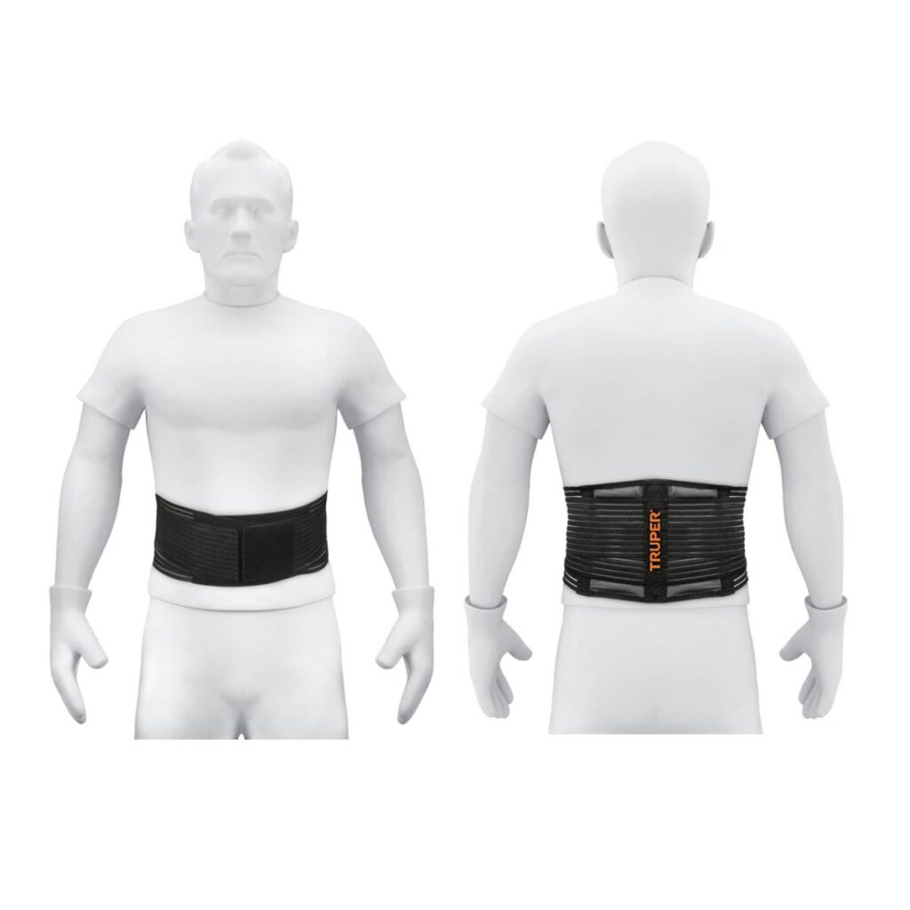 FAJA LUMBAR TIPO CINTURÓN DE MALLA TRANSPIRABLE, M, TRUPER