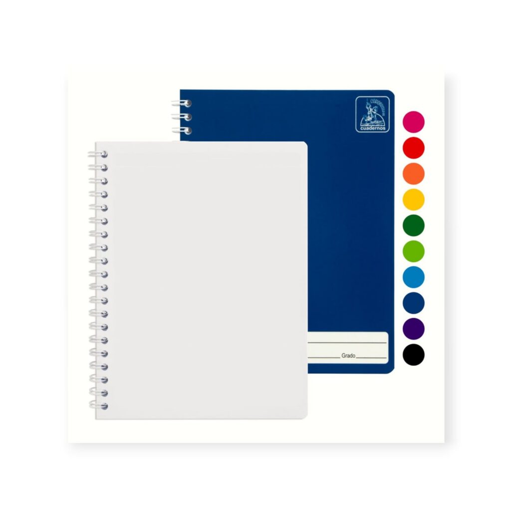 CUADERNO DOBLE ANILLO CONQUISTADOR 100H 3049 RAYADO