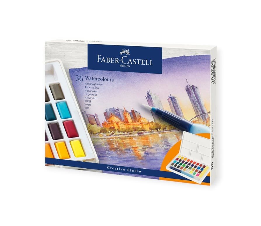 ACUARELA FABER CASTELL PROFESIONAL 169736 36 COLORES