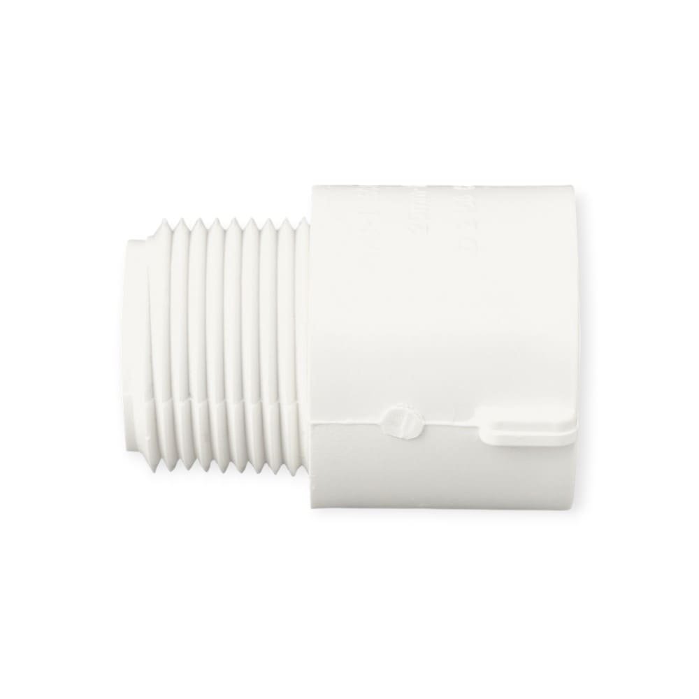 ADAPTADOR MACHO DE 1/2 " LISO PVC