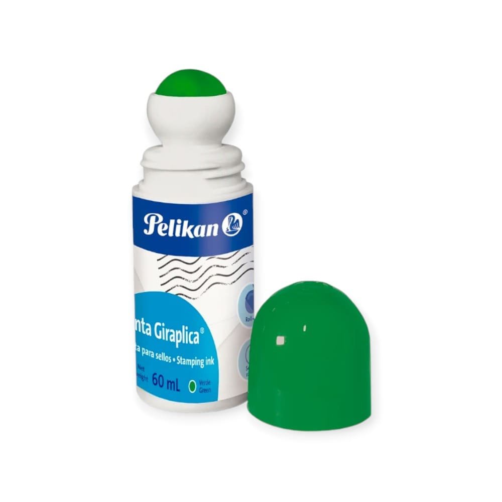 TINTA PARA ALMOHADILLA PELIKAN 14420007 GIRAPLICA 60 ML VERDE
