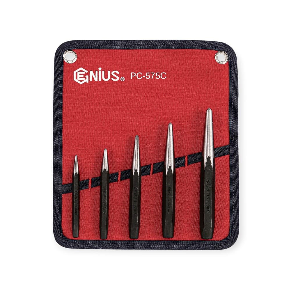 SET DE PUNZON DE CENTRO 5 PIEZAS GENIUS PC 575