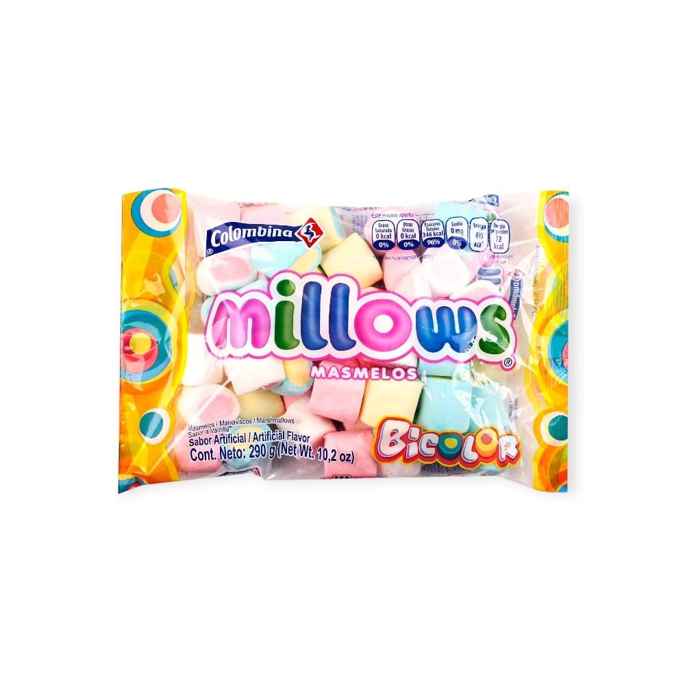 MILLOW BICOLOR 290 GRAMOS MARSMALLOWS