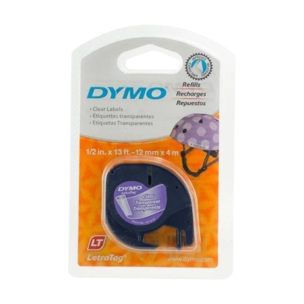 CINTA DYMO 16952 LETRATAG PLASTICA TRANSPARENTE