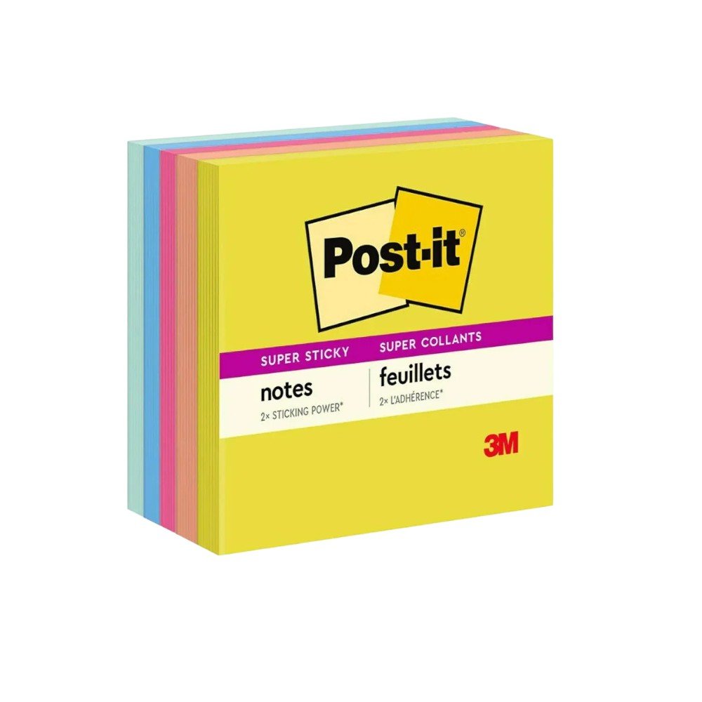 BLOCK POST IT 654-5SSJOY 3"X3"PX5 SUMMER JOY