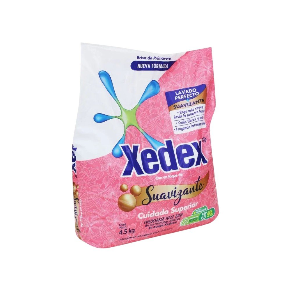 DETERGENTE EN POLVO XEDEX CON SUAVIZANTE BRISA DE PRIMAVERA 5 KG