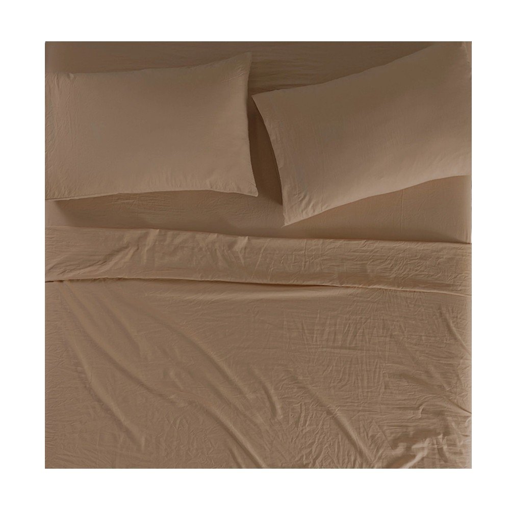 SABANAS VIASOFT WASHED LATTE MATRIMONIAL VIANNEY