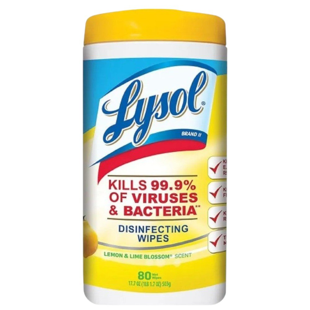 TOALLITAS DESINFECTANTES LYSOL PARA SUPERFICIES CITRUS - 95 UNIDADES
