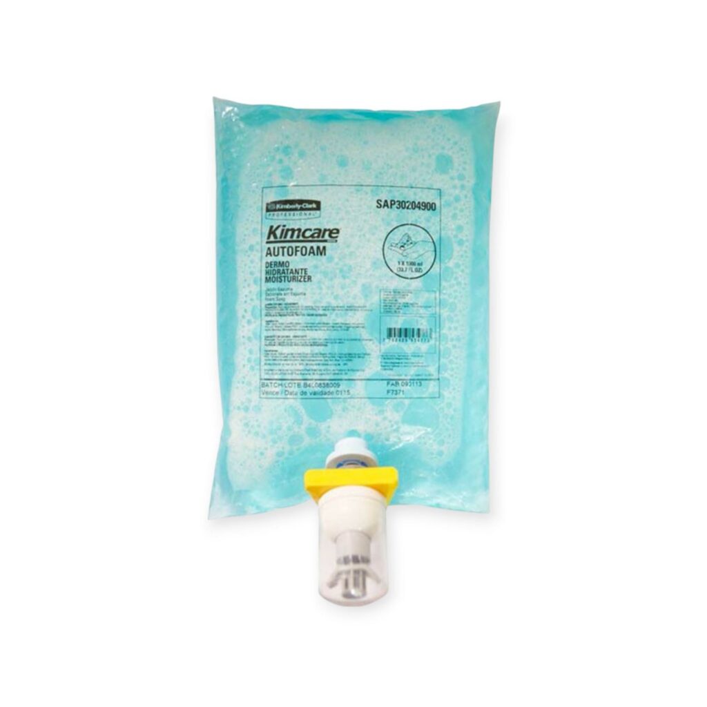 JABON PARA MANOS ESPUMA DERMO AUTOMATICO KLEENEX 1000 ML CAJA 4 UNIDADES