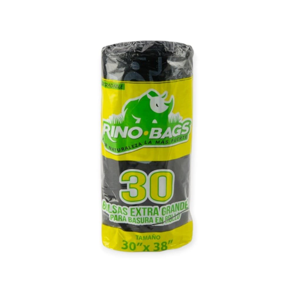 ROLLO DE BOLSA EXTRA GRANDE NEGRO RINO BAGS
