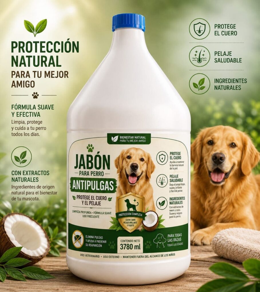 SHAMPOO PARA PERROS ANTI PULGAS
