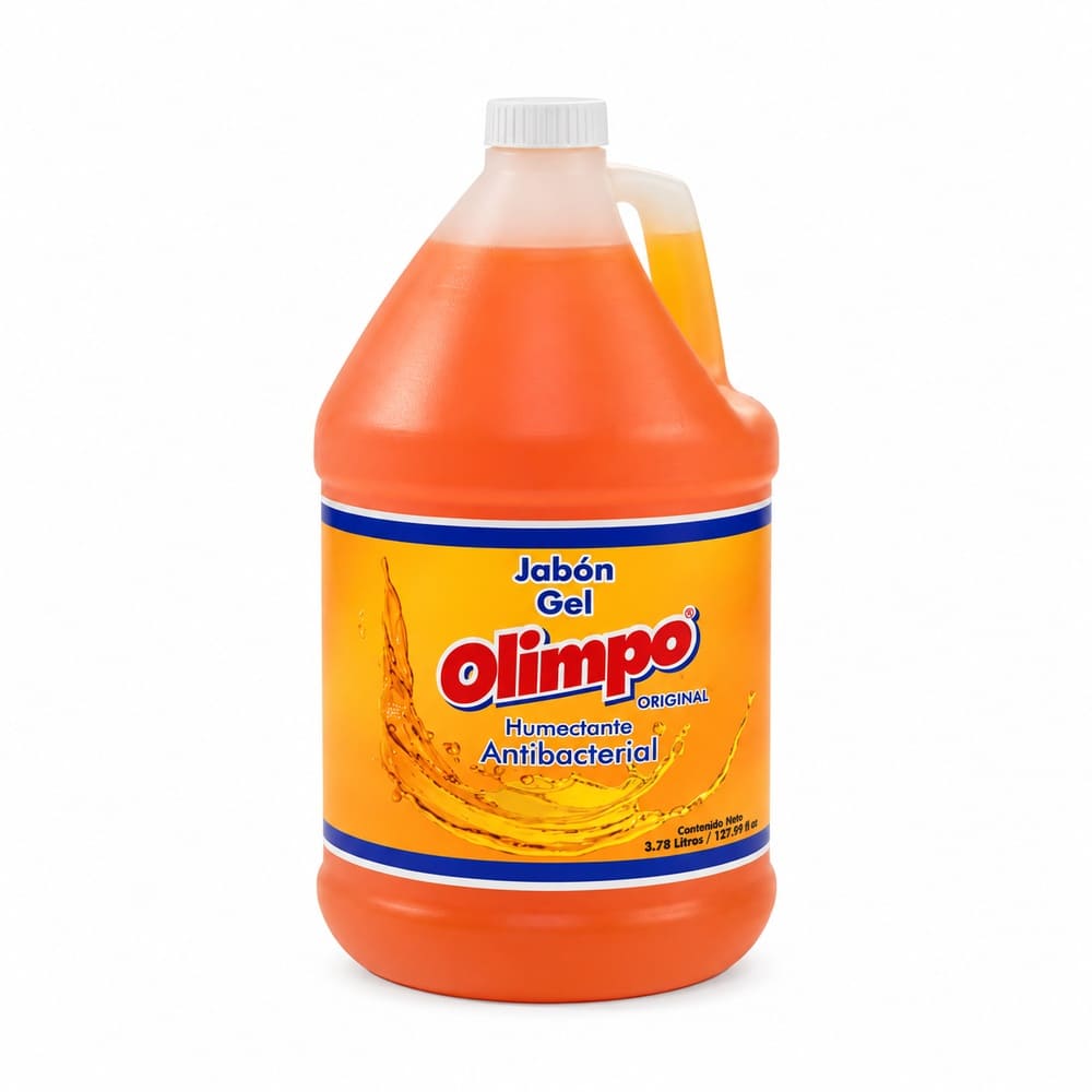 Jabón Gel Olimpo Original humectante antibacterial de 3.78 litros